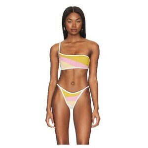L*Space Daybreak Swimsuit - One Shoulder Bandeau Top And Matching Bitsy Bottom